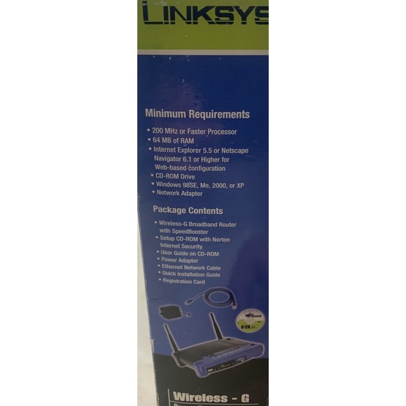 Linksys WRT54GS Wireless-G Router Broadband  2.4GHz Speed Booster - Picture 3 of 10